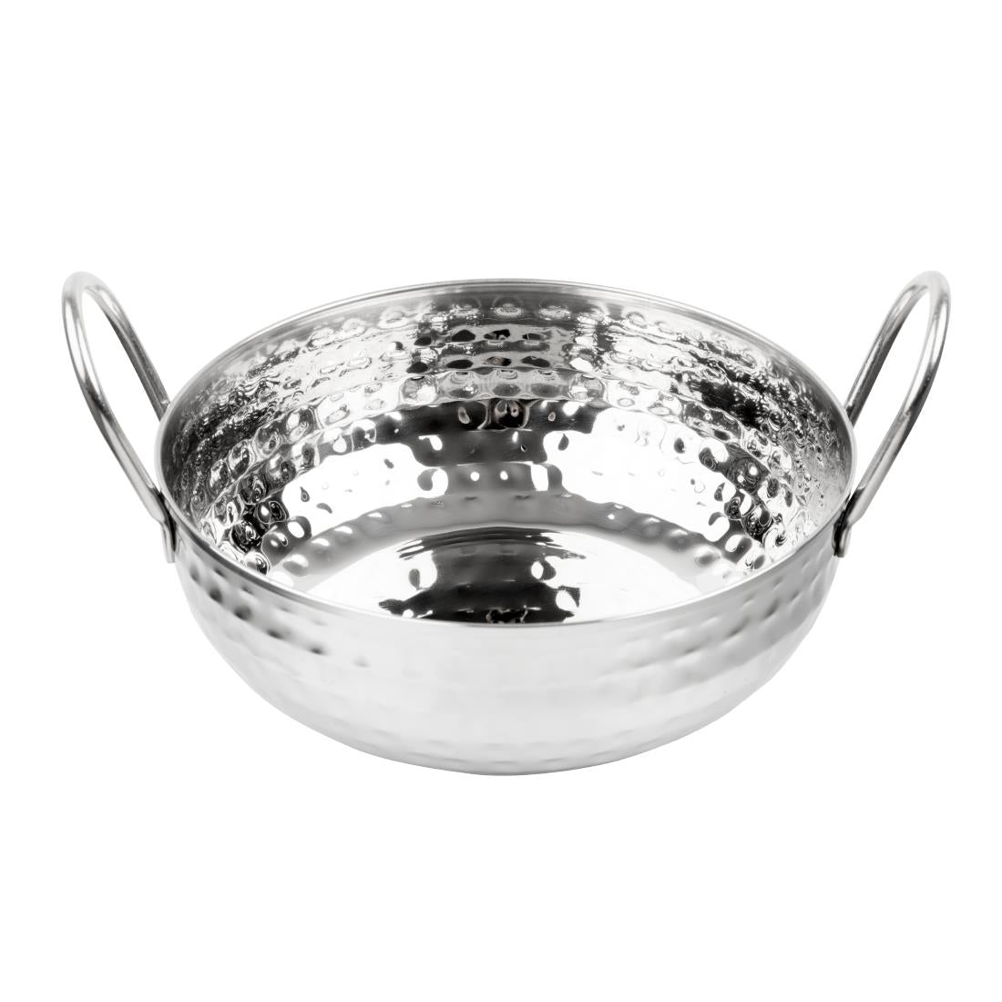 Olympia Table Presentation Hammered Kadai Dish Stainless Steel 170mm - HY106