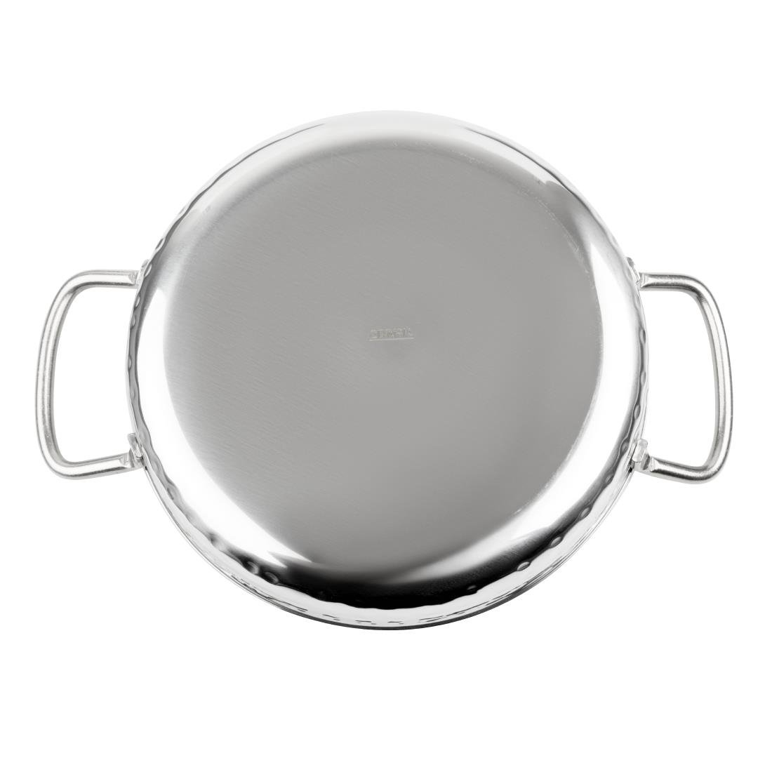Olympia Table Presentation Handled Dish Stainless Steel Hammered 150mm - HY111