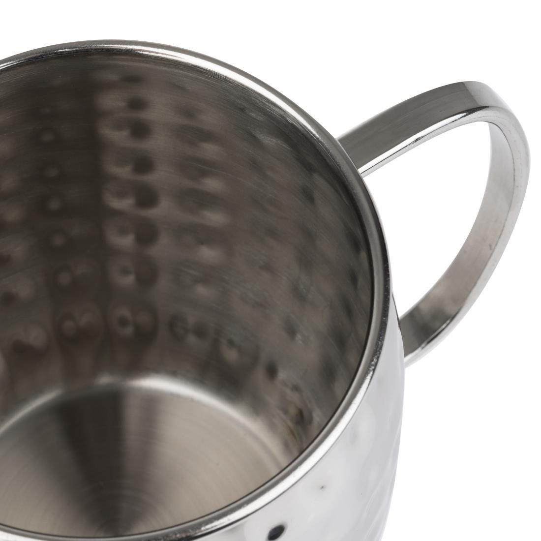 Olympia Barware Hammered Stainless Steel Mugs 440ml - HY113