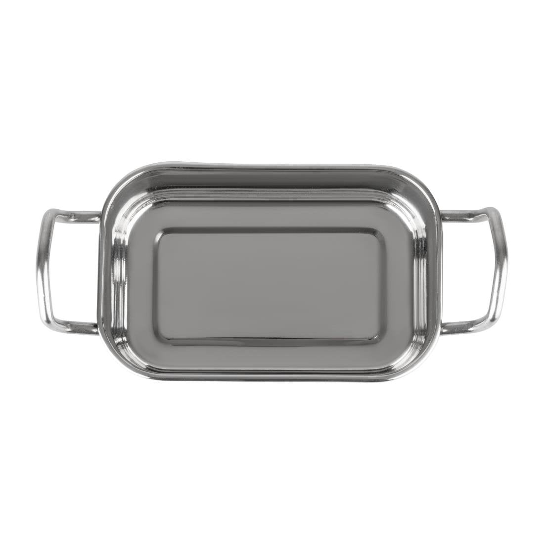 Olympia Table Presentation Rectangular Dish Stainless Steel 140x90mm - HY122