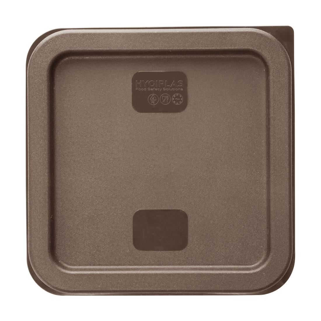 Hygiplas Square Brown Lid to Fit 1.5/3.5Ltr Containers - HY422