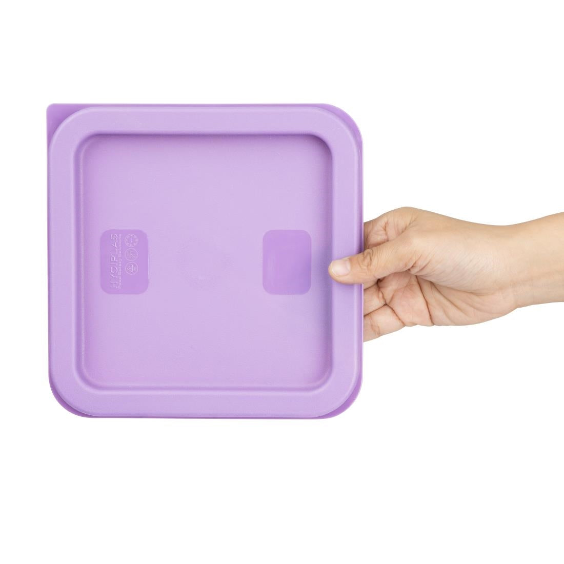Hygiplas Square Purple Lid to Fit 1.5/3.5Ltr Containers - HY425