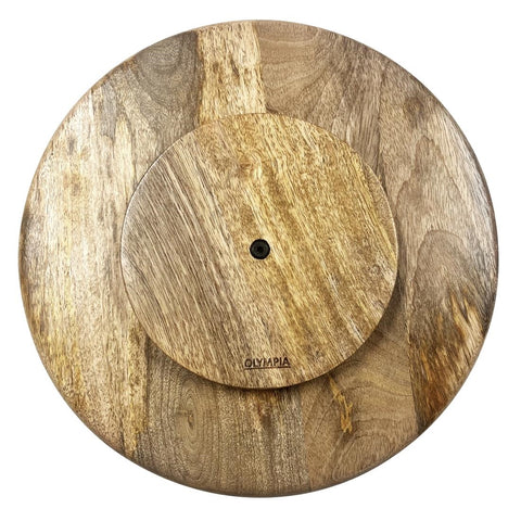 Olympia Revolving Cake Stand Mango Wood 330mm - HY756