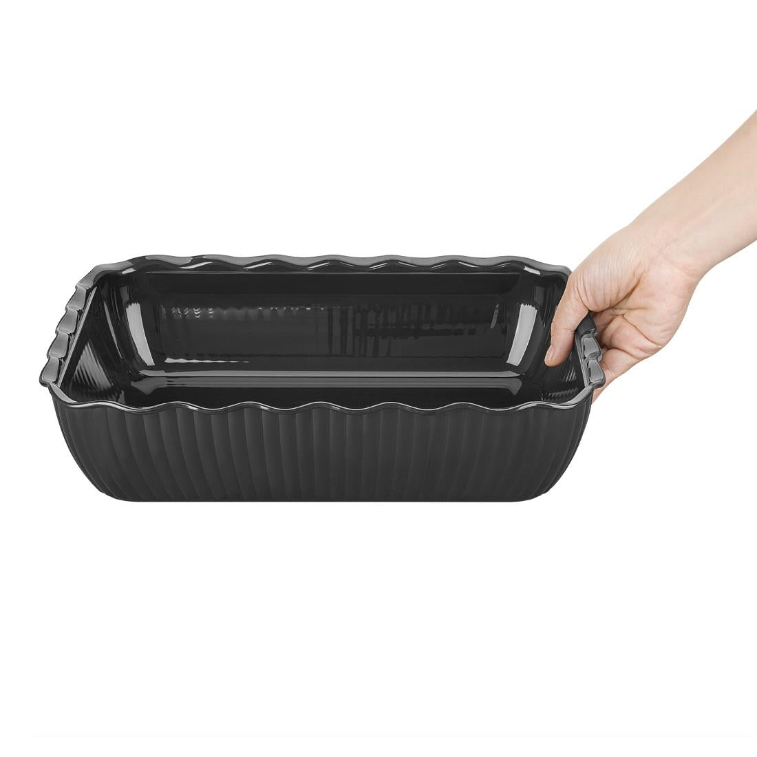 Olympia Kristallon Large Salad Crock - Black - HY800