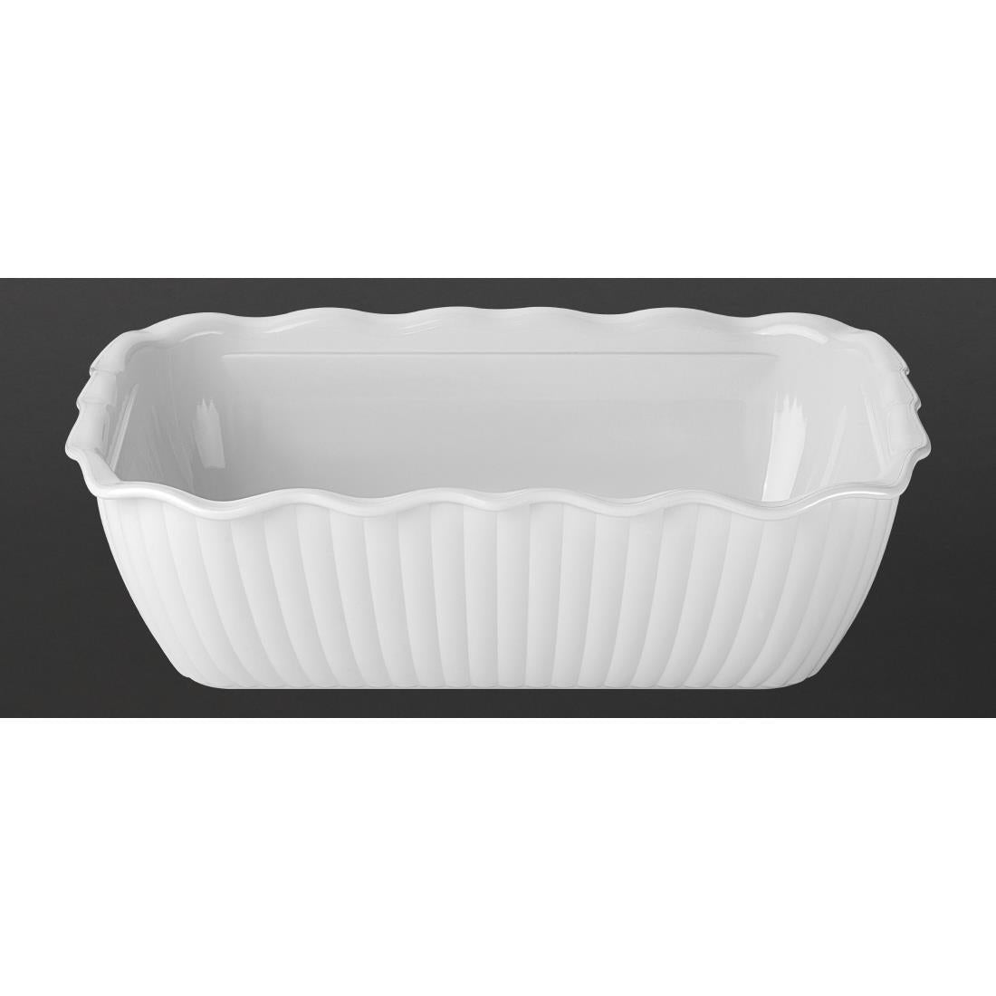 Olympia Kristallon Medium Salad Crock - White - HY804