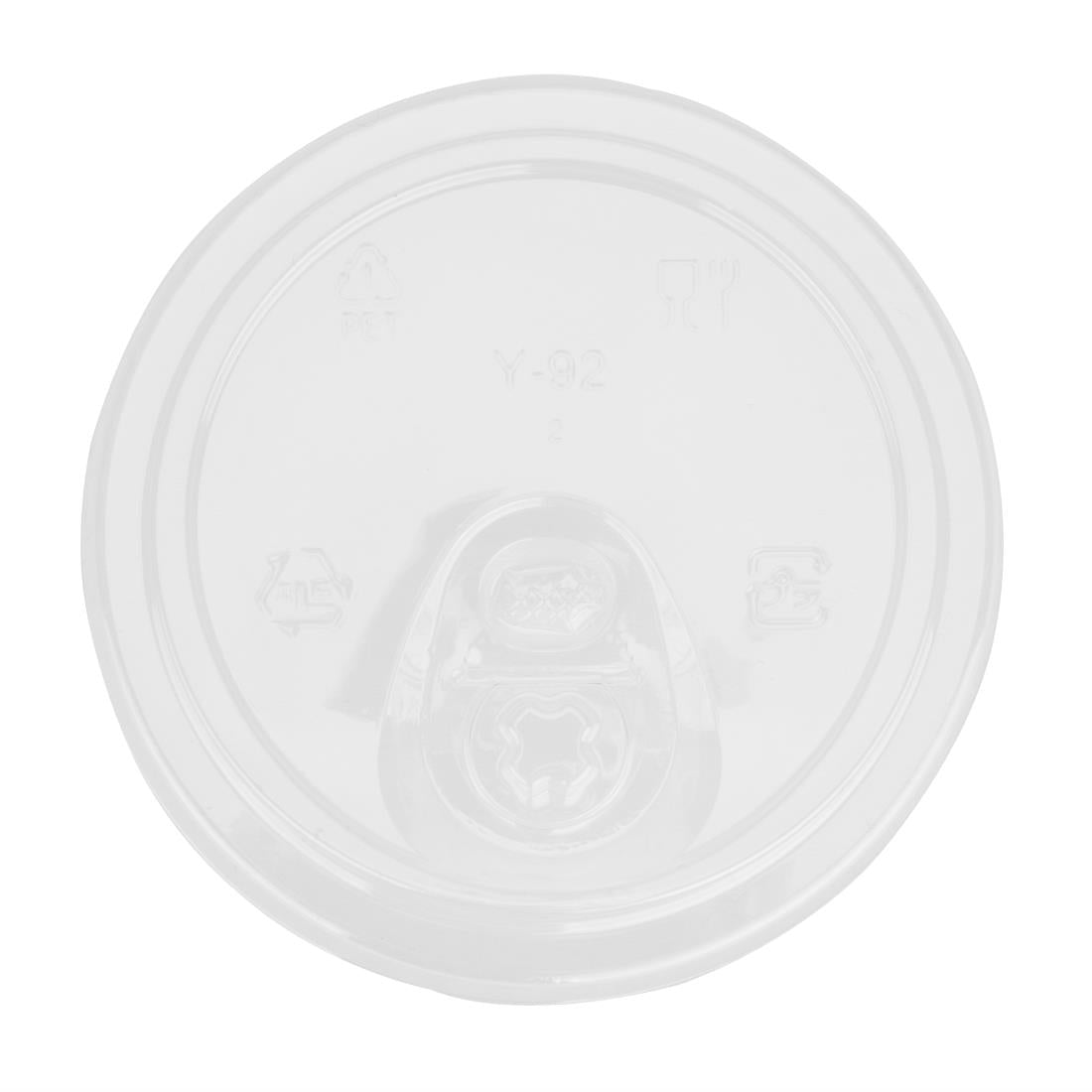 Fiesta Recyclable rPET Strawless Lids for 340/454/568ml Cups (400 Pack) - HZ230