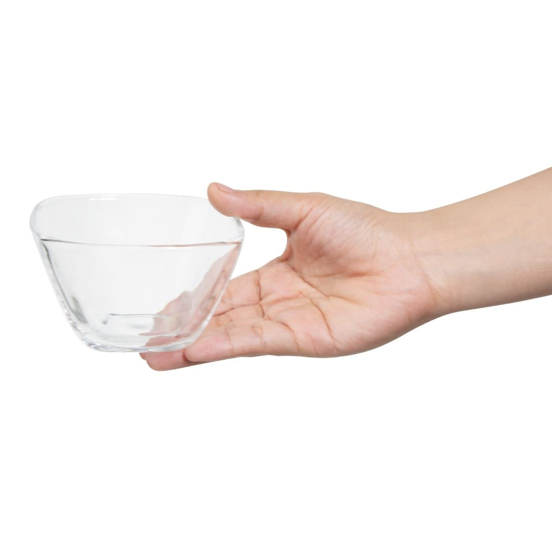 Olympia Square Glass Tall Snack Bowls (6 Pack) - HZ334