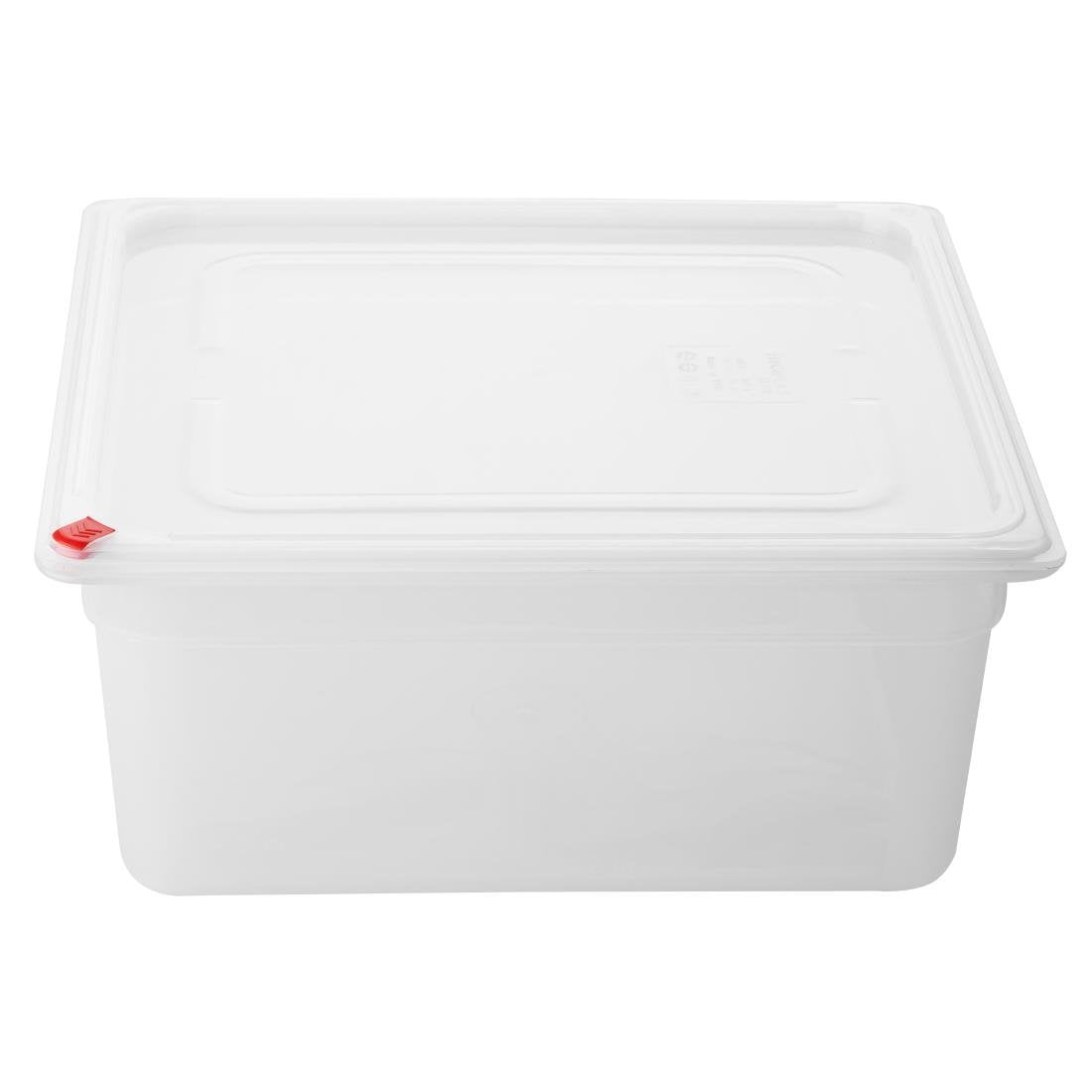Hygiplas Click PP 2/3 GN 12Ltr Container with Lid & 7 Colour Clips 150mm (4 Pack) - HZ351