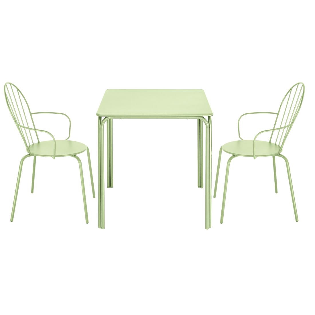 Bolero Adeline Arm Chair Light Green (4 Pack) - HZ360