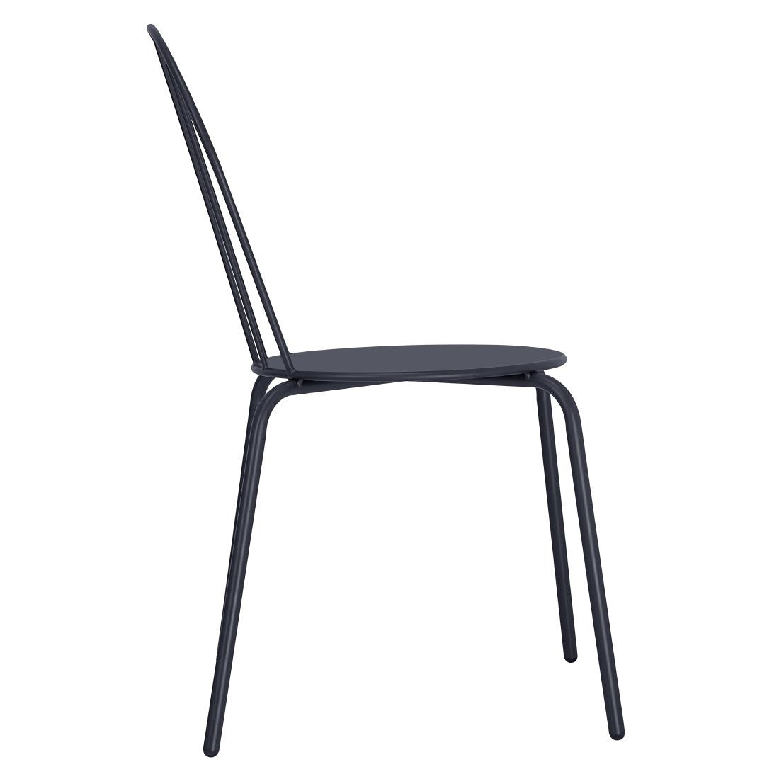 Bolero Adeline Side Chairs Slate Blue (4 Pack) - HZ361