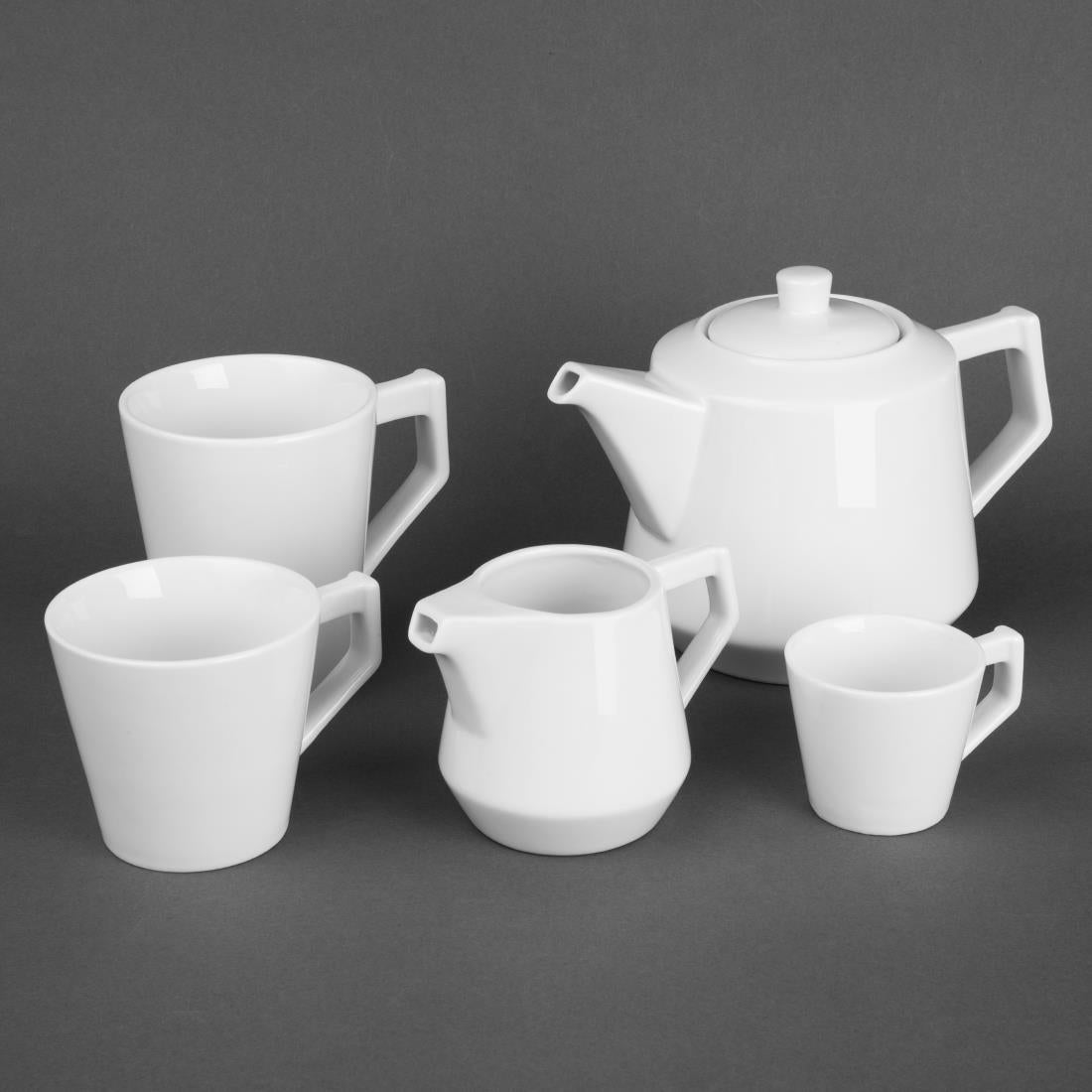 Olympia Whiteware Deco Cups 300ml (6 Pack) - HZ865