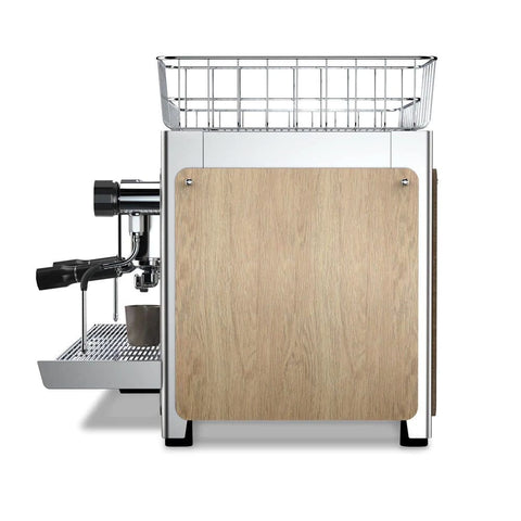 Iberital Tandem Timber &amp; - 2 Group Commercial Espresso Machine - White