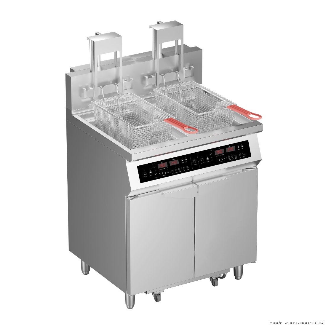 Brenner Volt 700 Series 2 x 25L Twin Tank Auto-Lifting Induction Fryer with Oil Filtration - IDF2-50AL