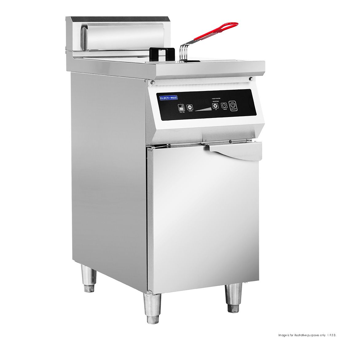 ElectMAX Electmax 700 Series Induction Single Fryer With Splashback IFS7-30L