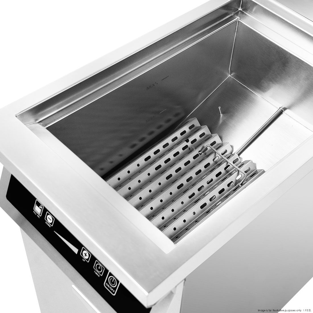 ElectMAX Electmax 700 Series Induction Single Fryer With Splashback IFS7-30L
