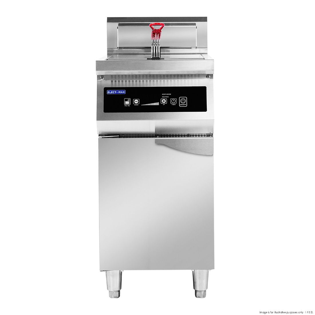 ElectMAX Electmax 700 Series Induction Single Fryer With Splashback IFS7-30L