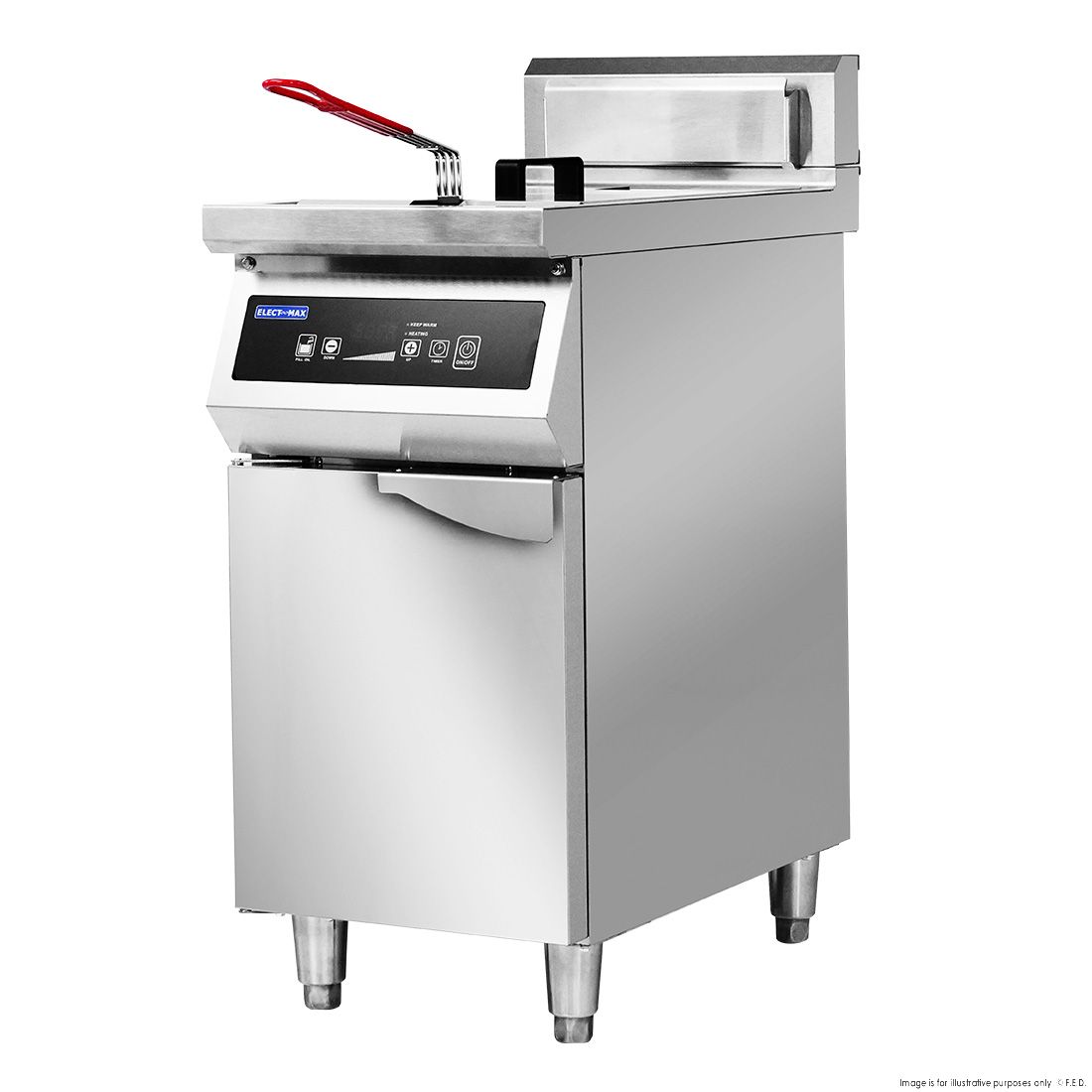 ElectMAX Electmax 700 Series Induction Single Fryer With Splashback IFS7-30L
