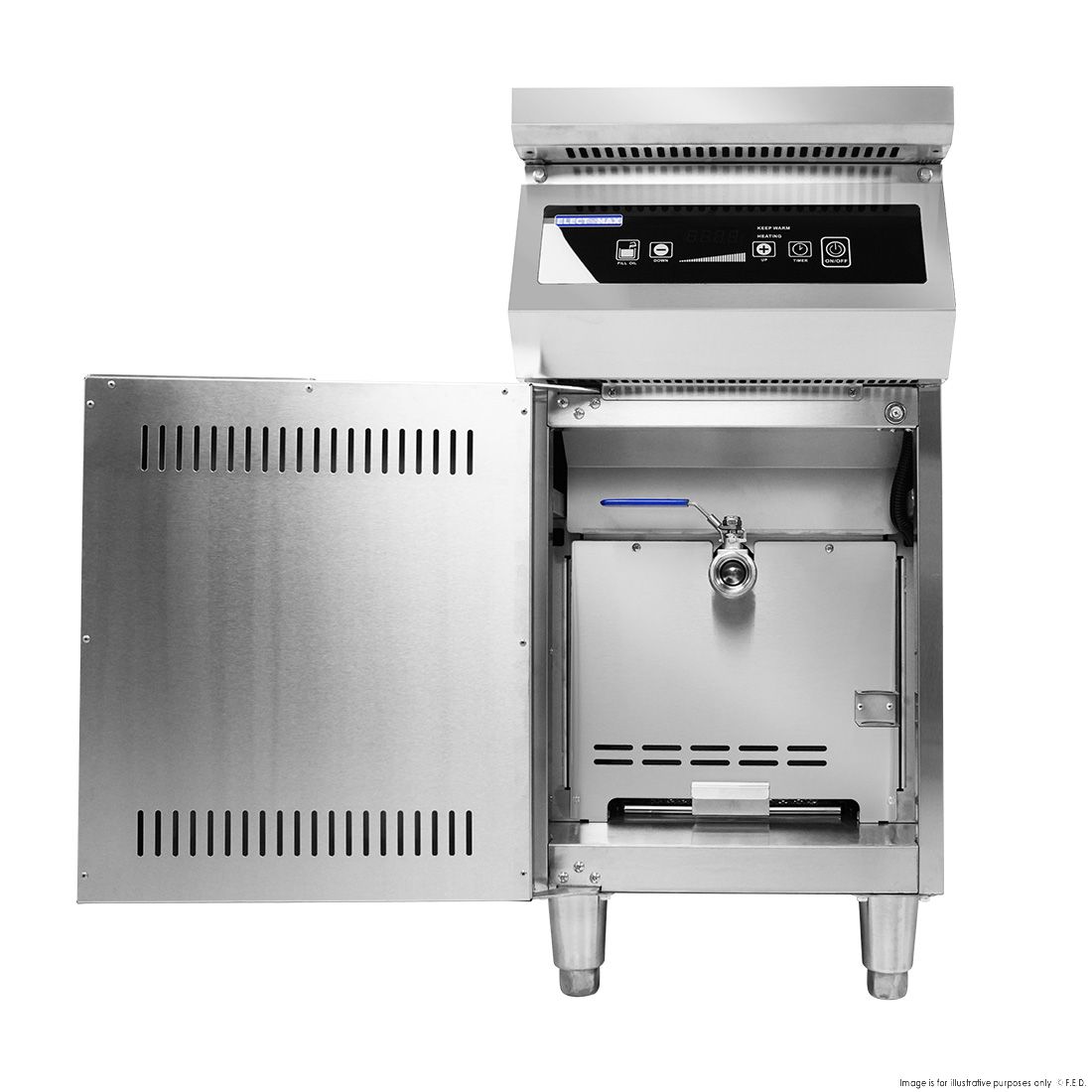 ElectMAX Electmax 700 Series Induction Single Fryer With Splashback IFS7-30L