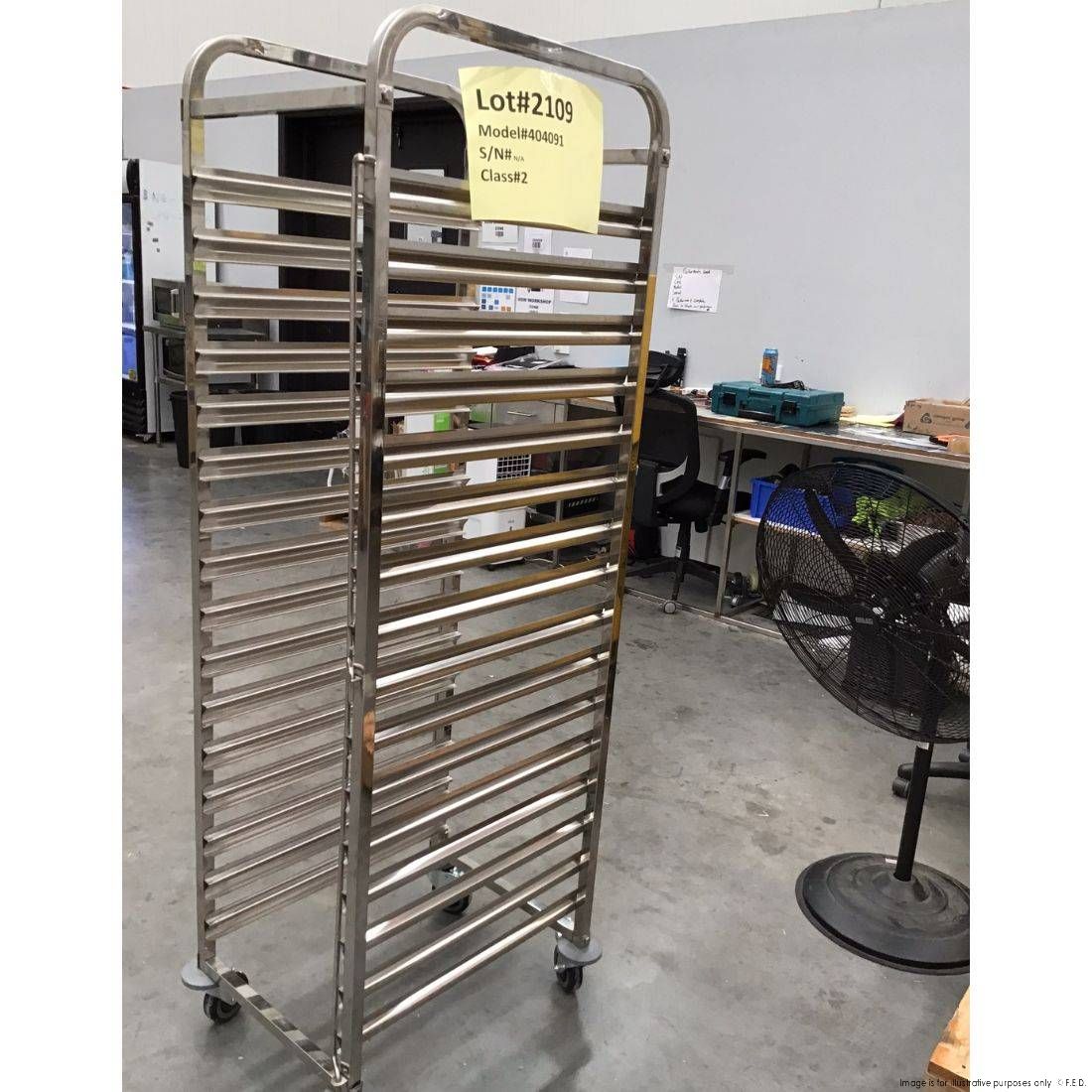 CLEARANCE - Modular System Baking tray trolley with 16 trays - 404091-NSW2109