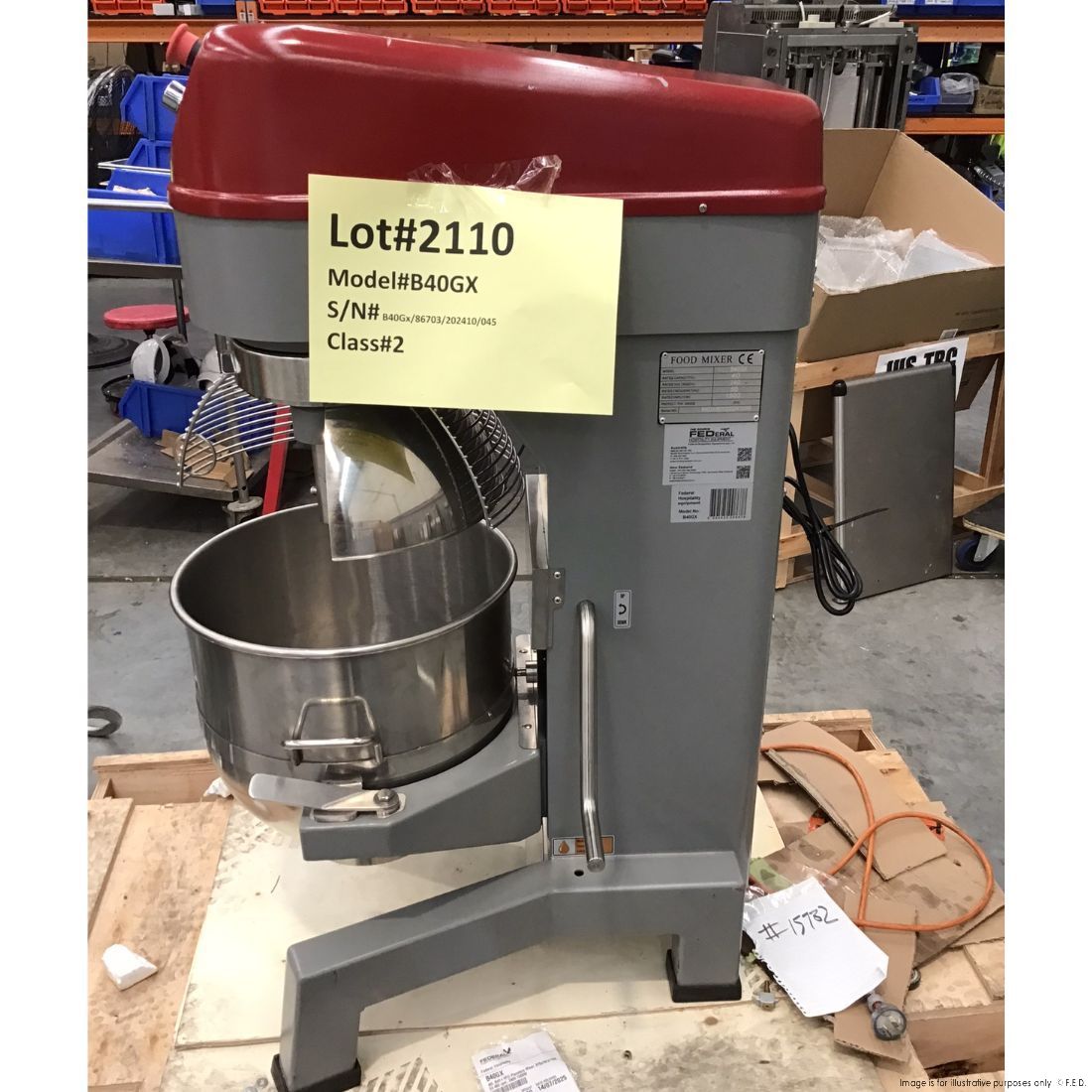 CLEARANCE - Tyrone Heavy Duty Planetary Mixer 40L – B40GX-NSW2110
