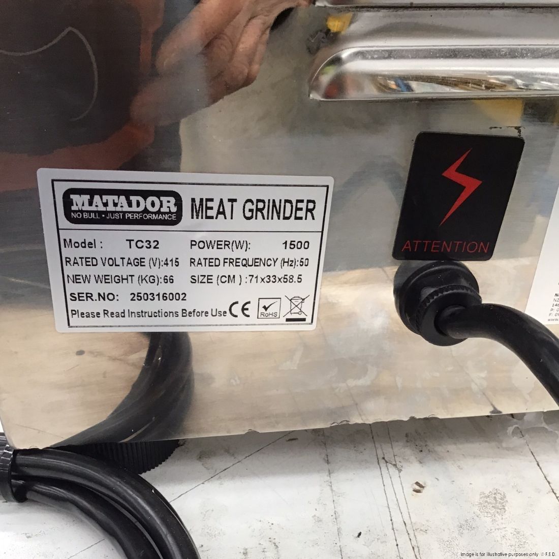 CLEARANCE - TC32 Heavy Duty Meat Mincer TC32-NSW2089