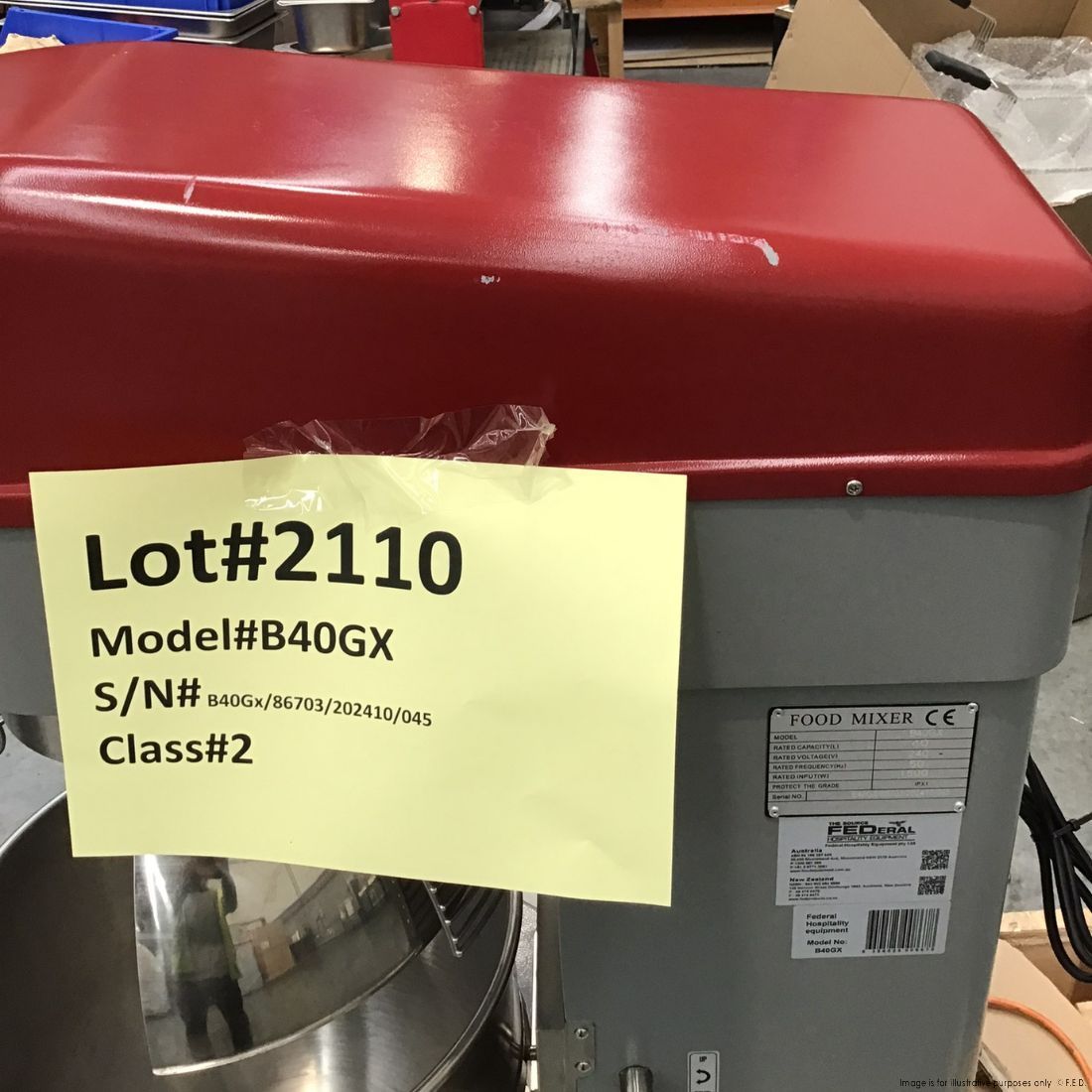 CLEARANCE - Tyrone Heavy Duty Planetary Mixer 40L – B40GX-NSW2110