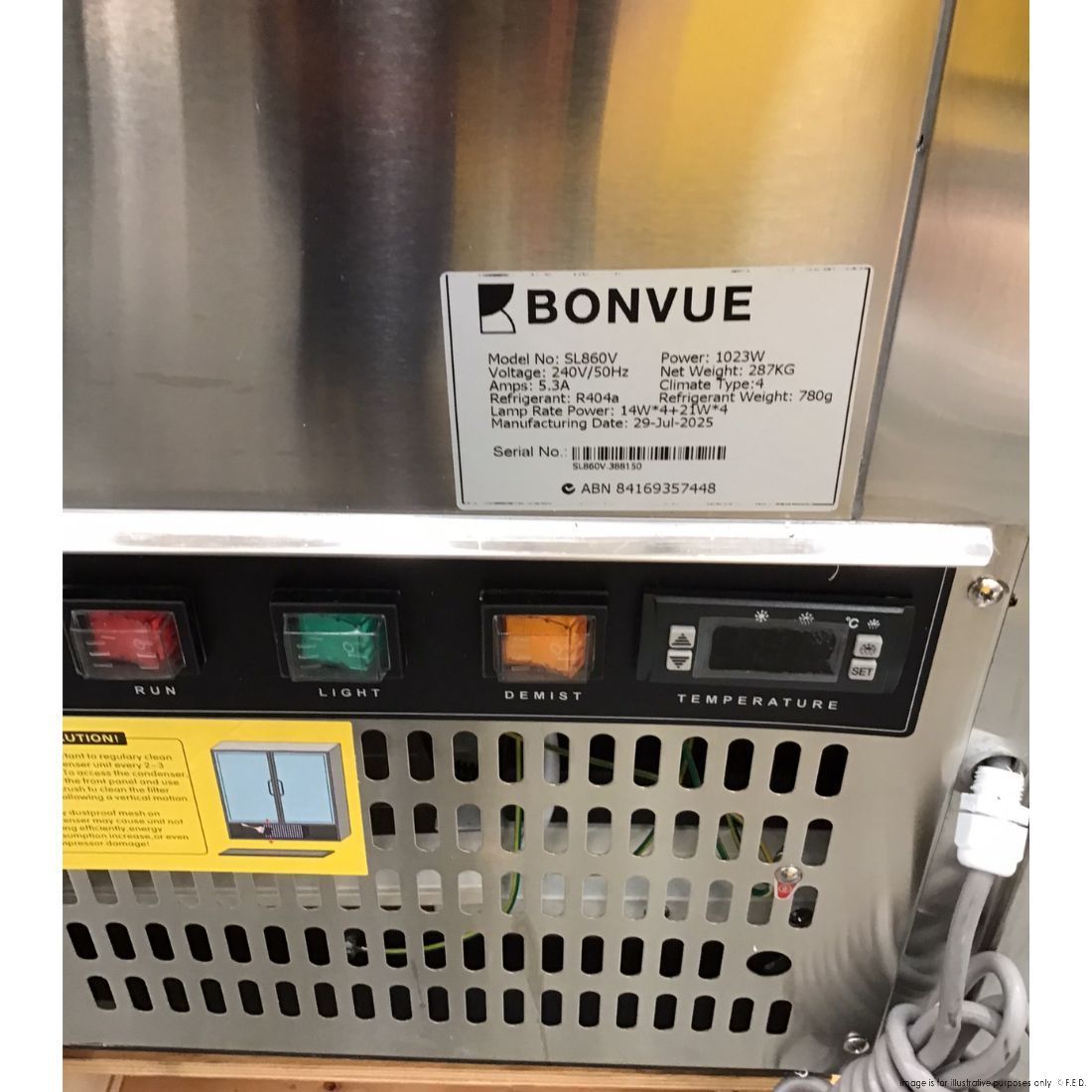 CLEARANCE - Bonvue Chilled Food Display - SL860V-NSW2098