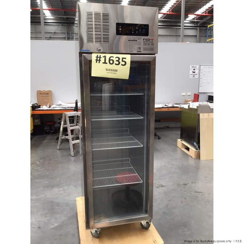 CLEARANCE - Single Door Upright Display Fridge SUCG500-NSW1635