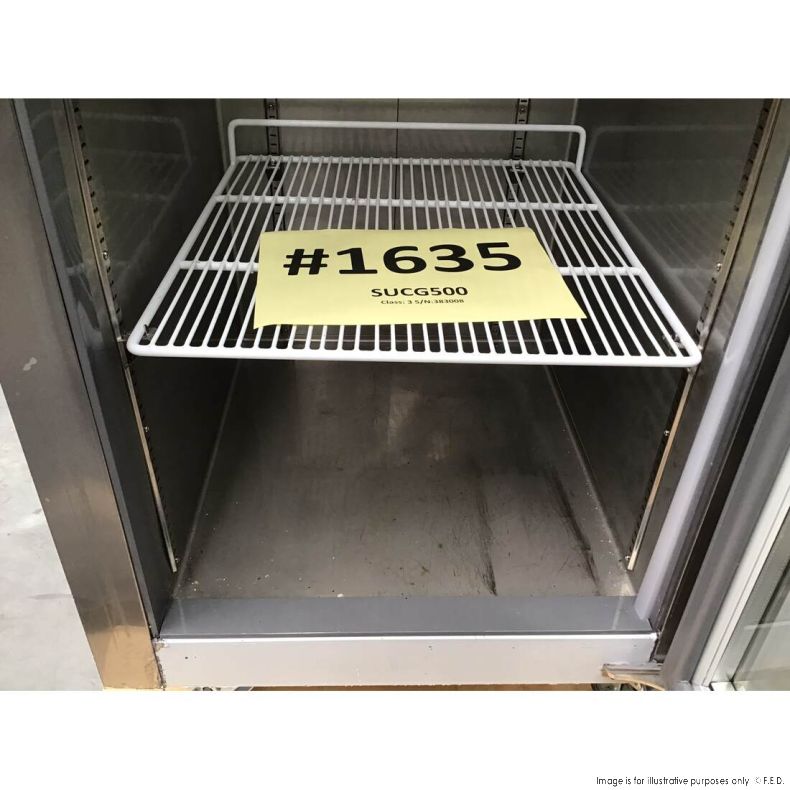 CLEARANCE - Single Door Upright Display Fridge SUCG500-NSW1635