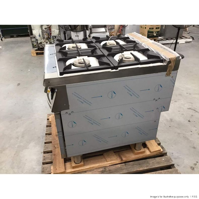 CLEARANCE - Fagor Kore 900 Series Gas 4 Burner with Gas Oven C-G941H-NSW1723