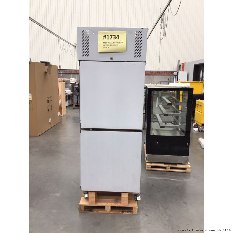 CLEARANCE - FED-X S/S Two Door Upright Freezer XURF650S1V-NSW1734