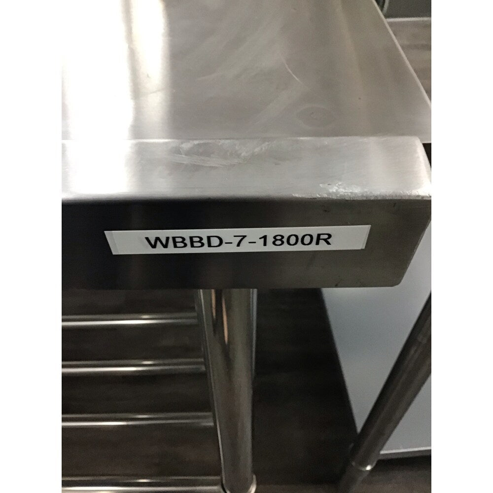 CLEARANCE - Right Dishwasher Outlet Bench WBBD-7-1800R