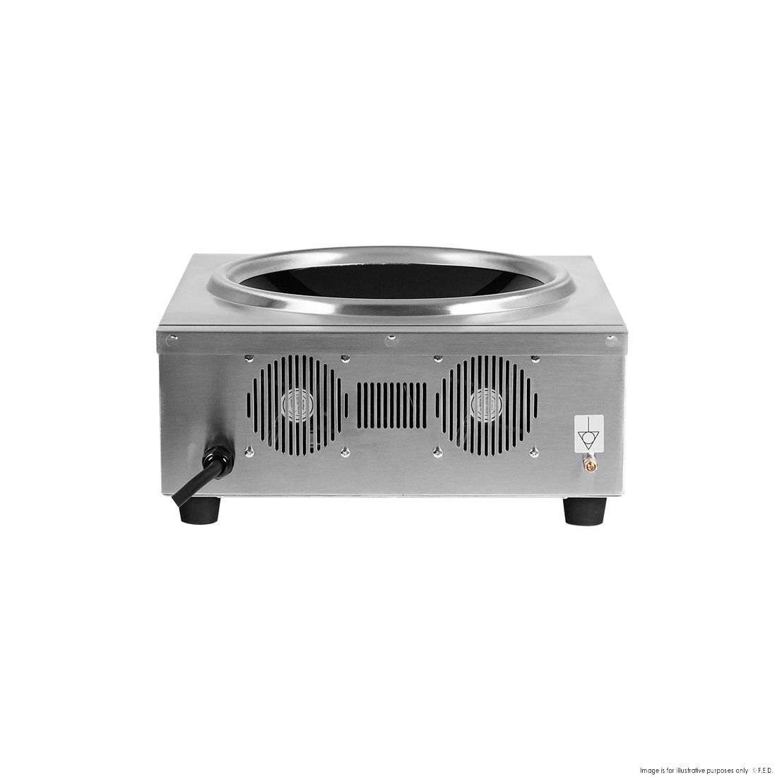 Benchstar Ceramic Induction Wok W/ Stainless Steel Body IW500