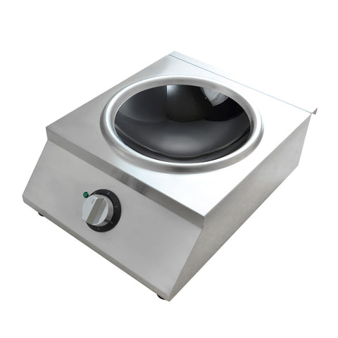 Benchstar Ceramic Induction Wok W/ Stainless Steel Body