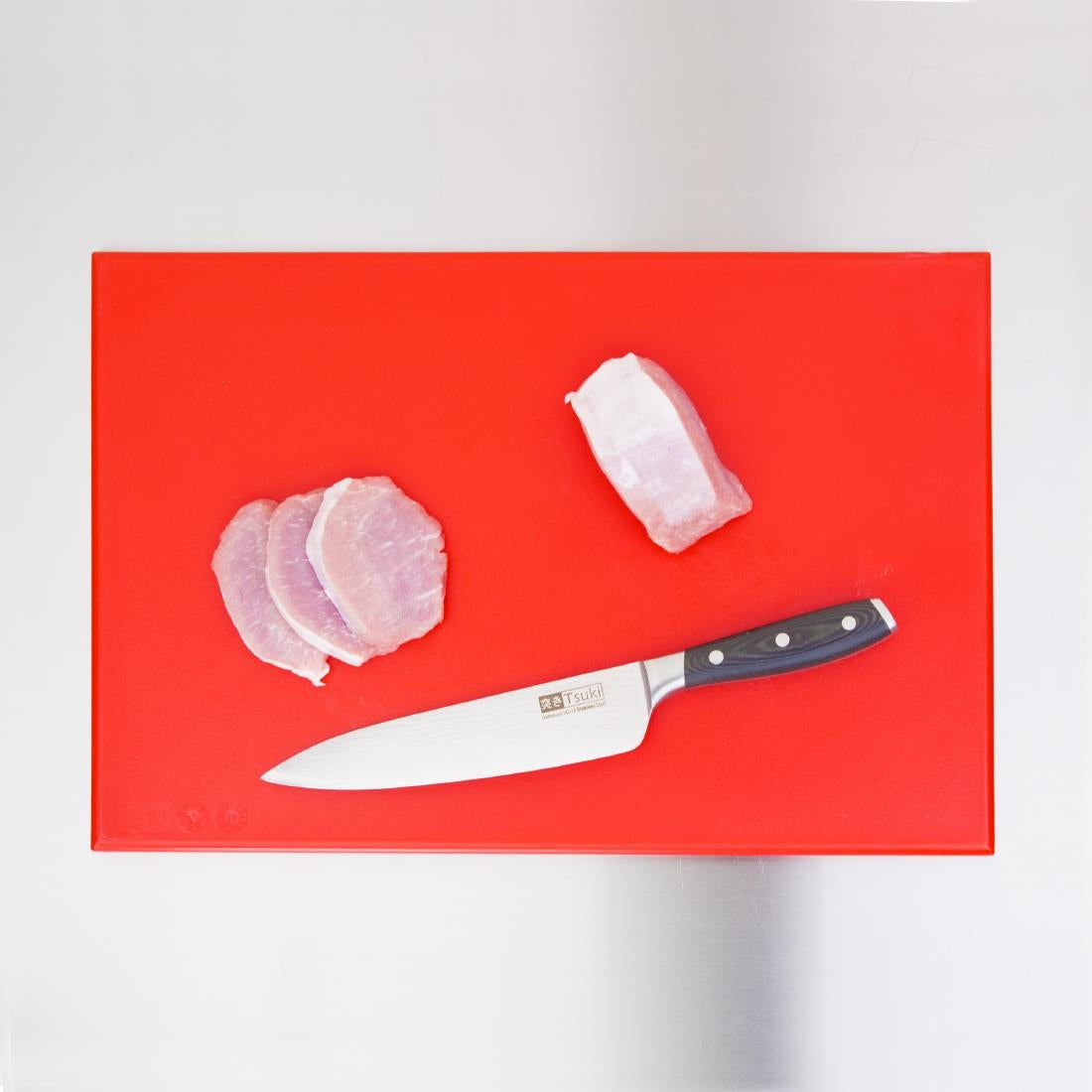 Hygiplas High Density Chopping Board Red - 450x300x12mm - J010