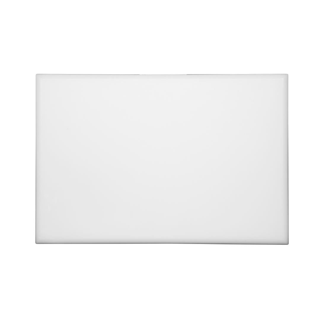 Hygiplas Extra Thick High Density Chopping Board White - 450x300x20mm - J038