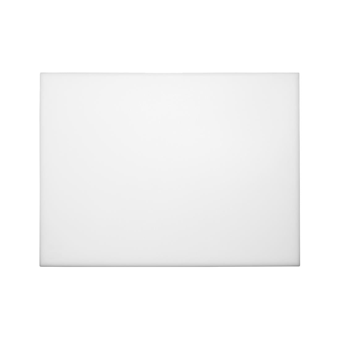 Hygiplas Extra Thick High Density Chopping Board White - 600x450x25mm - J044
