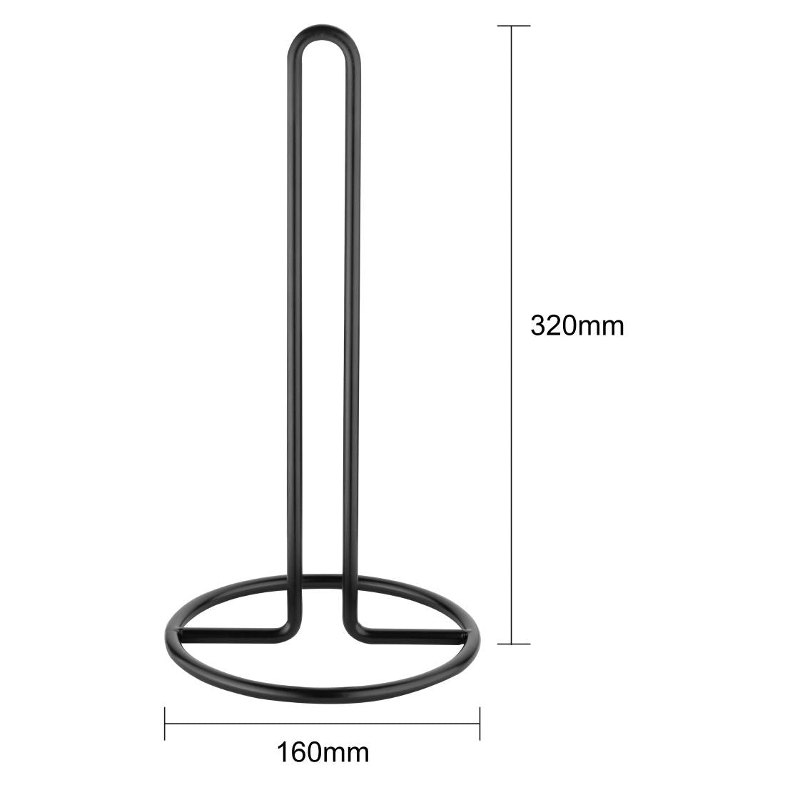 Jantex Kitchen Roll Holder Black - JA994