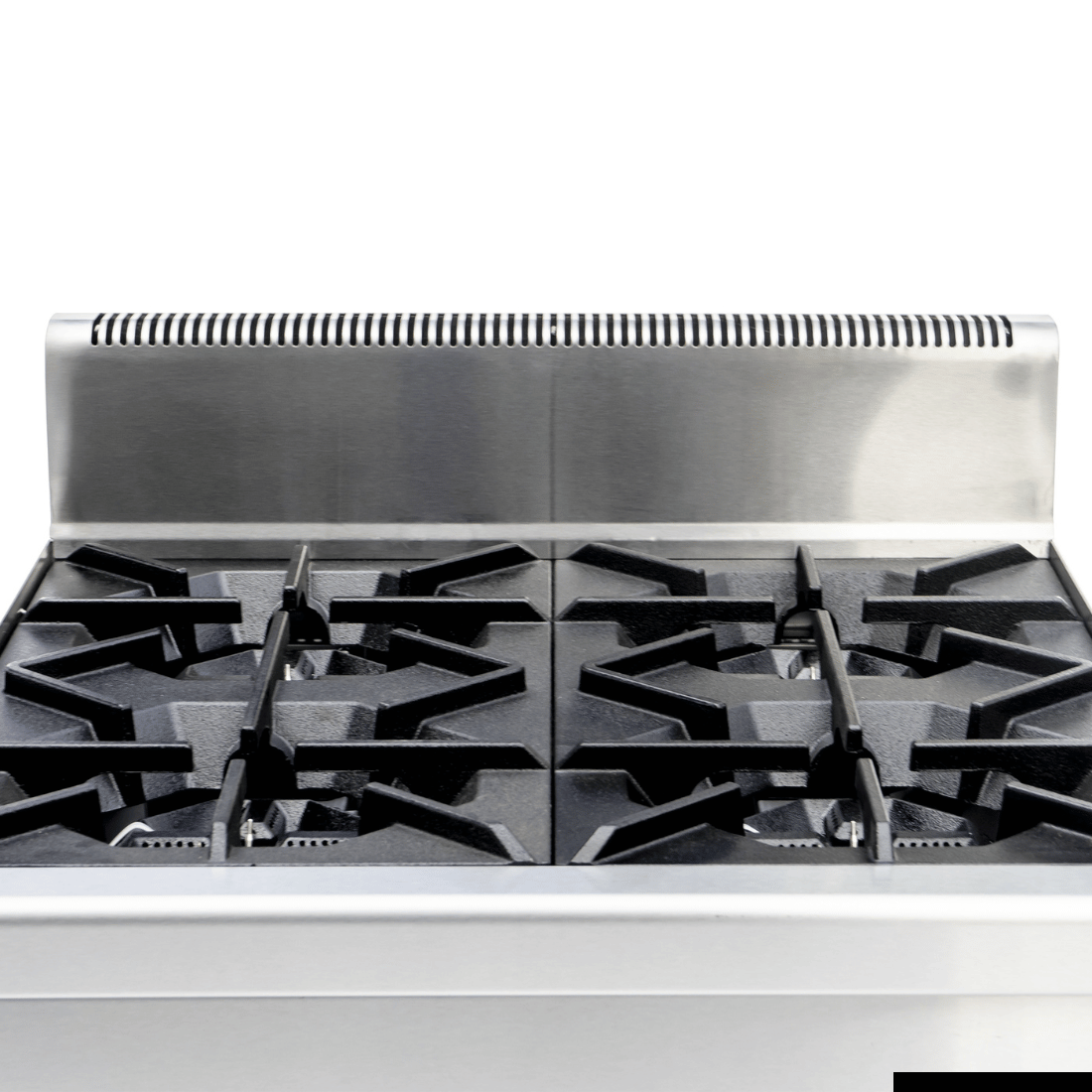 GasMAX Benchtop Lpg 4 Burner Cooktop W/ Splashback - JUS-TR-4BLPG