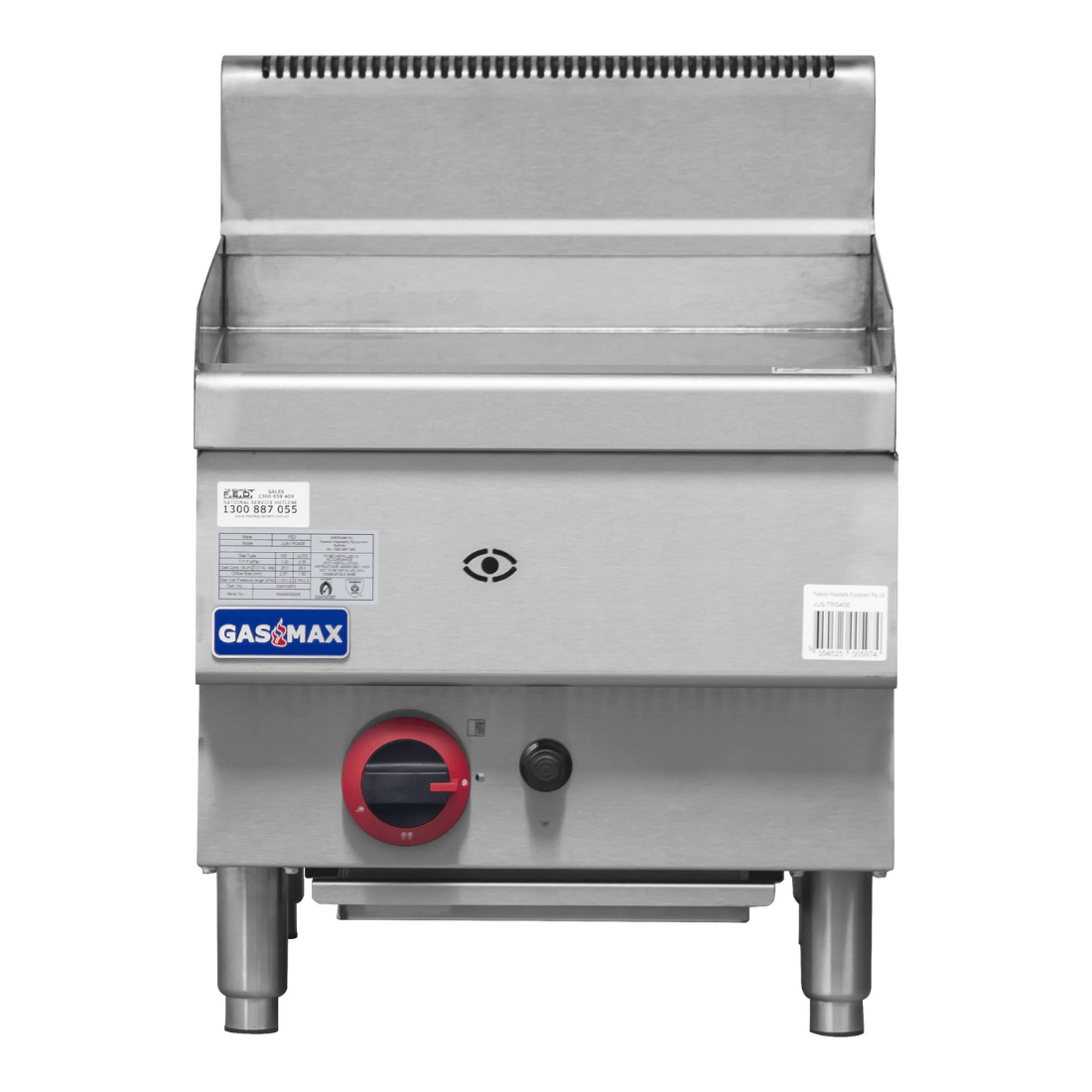 GASMAX JUS-TRG40E Benchtop Single Burner Griddle - Natural Gas/LPG