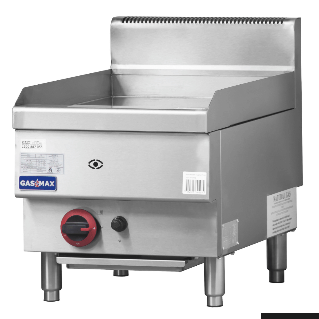 GASMAX JUS-TRG40E Benchtop Single Burner Griddle - Natural Gas/LPG