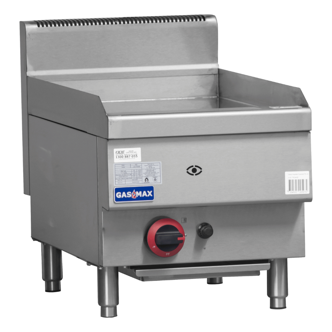 GasMAX Benchtop Single Burner Griddle Lpg Gas - JUS-TRG40ELPG