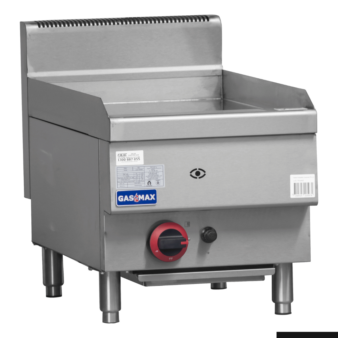 GASMAX JUS-TRG40E Benchtop Single Burner Griddle - Natural Gas/LPG
