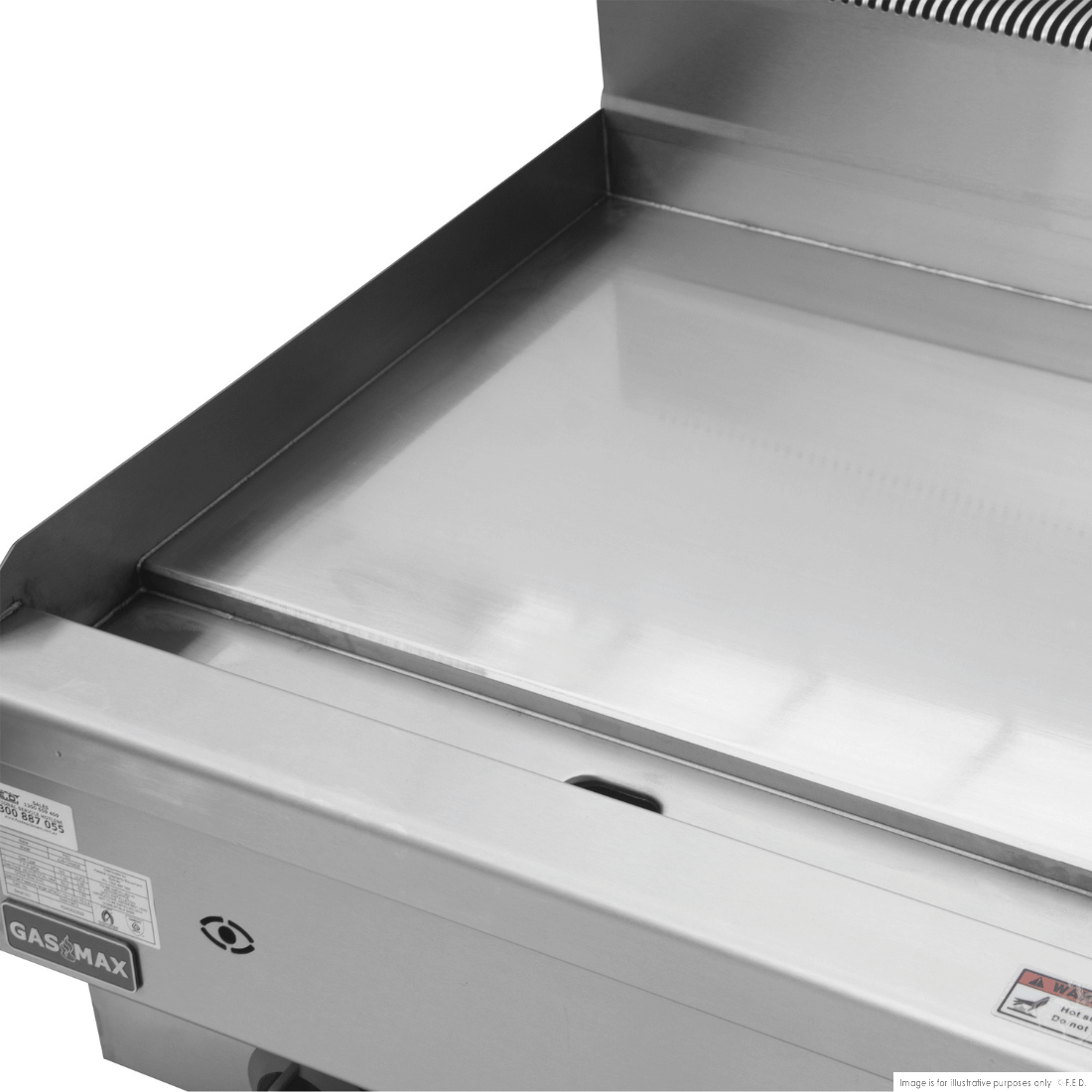 GASMAX JUS-TRG40E Benchtop Single Burner Griddle - Natural Gas/LPG