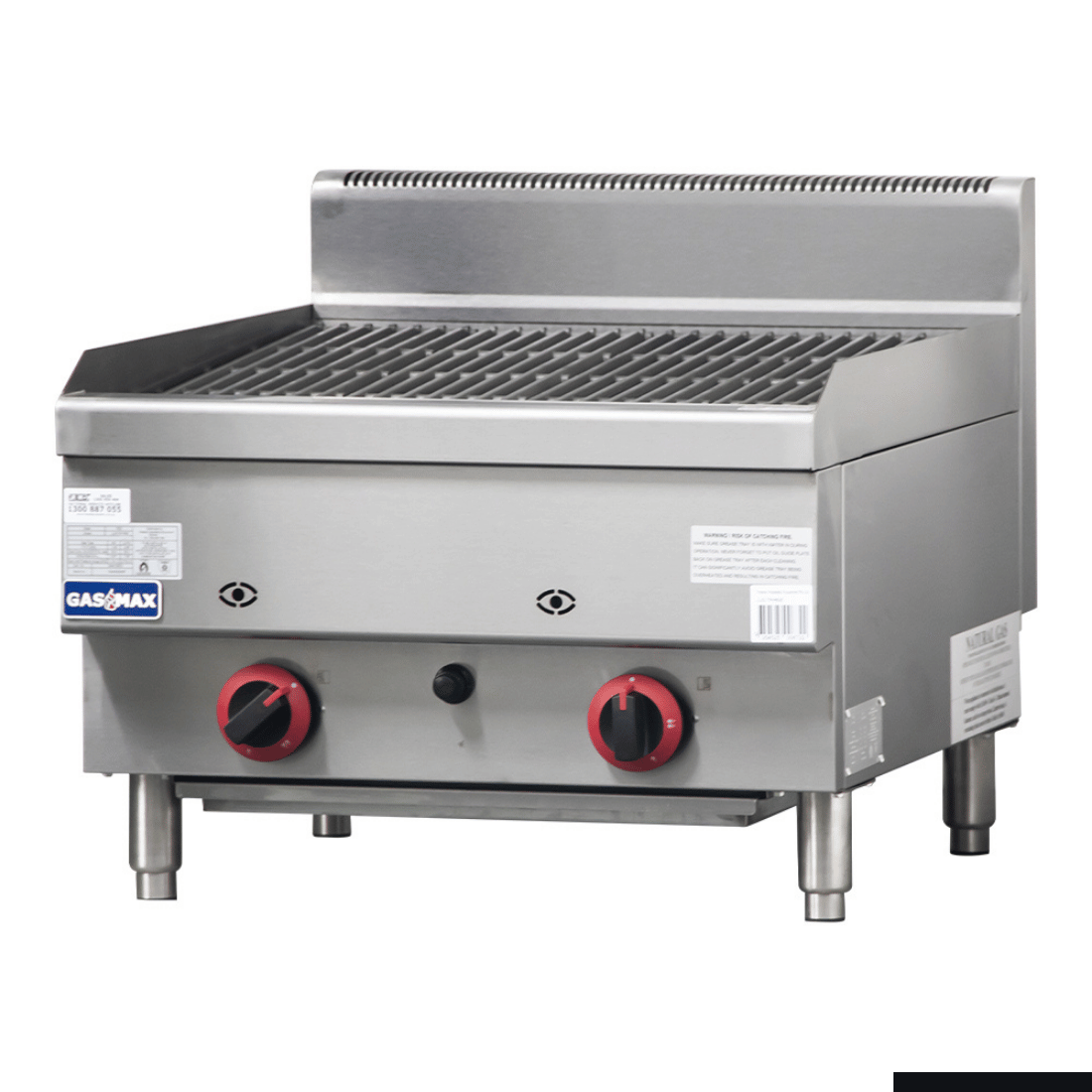 GasMAX Benchtop 2 Burner Chargrill - JUS-TRH60E