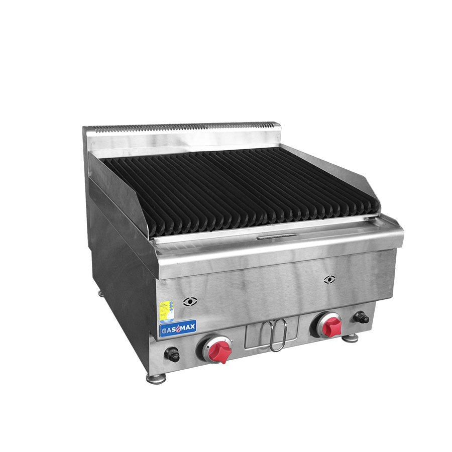 CLEARANCE - Gasmax Benchtop 2 LPG Burner Chargrill JUS-TRH60LPG-NSW1836