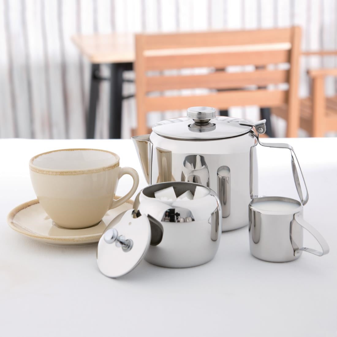 Olympia Concorde Tea Pot Stainless Steel 850ml - K679