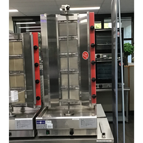 CLEARANCE - Gasmax Semi-automatic 5 Burner LPG Kebab Machine - KB-5LPG-VIC1042