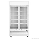 Thermaster 1000L Two Glass Door Colourbond Upright Drink Fridge White LG-1000P