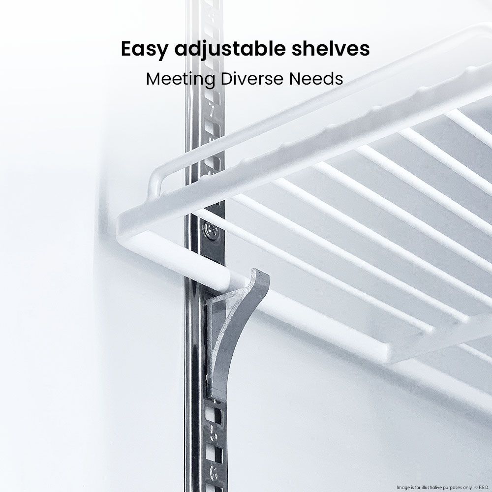 Thermaster 1000L Two Glass Door Colourbond Upright Drink Fridge White LG-1000P